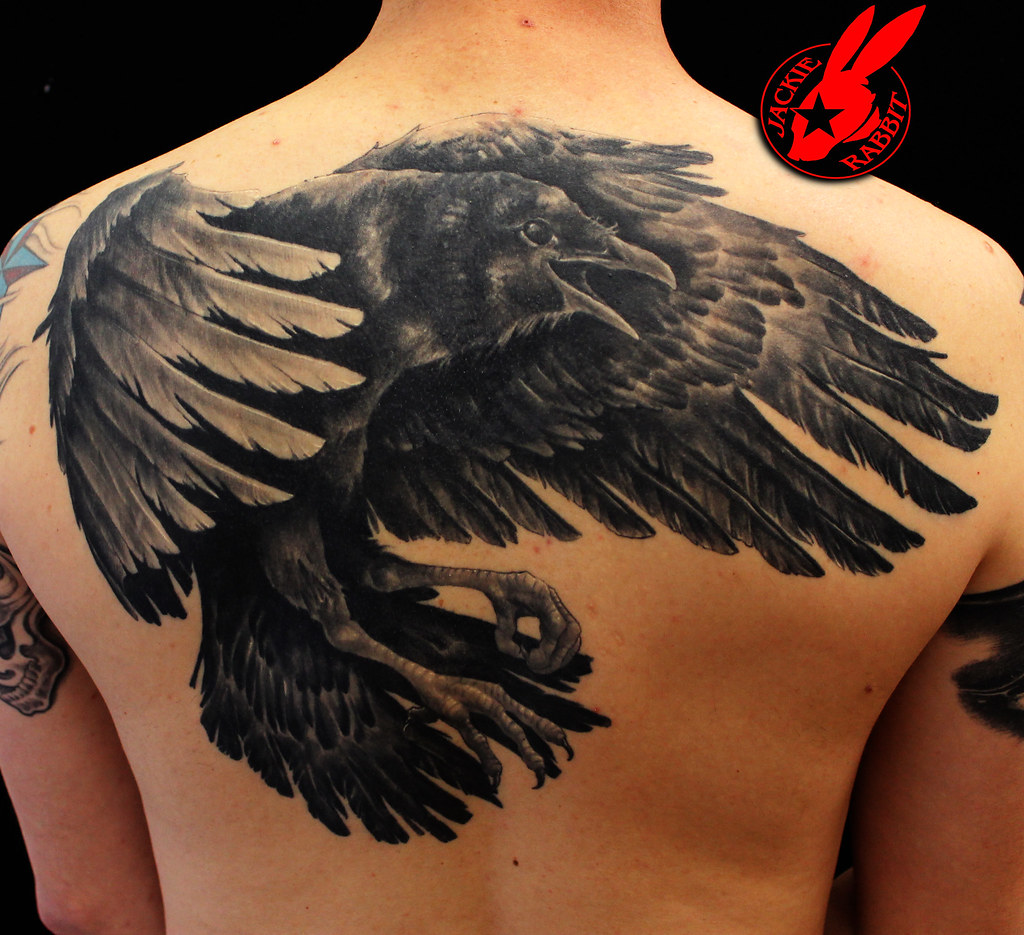 Raven Back Tattoo By Jackie Rabbit | Custom Tattoo By Jackie… | Flickr 935_x_1024_jpg