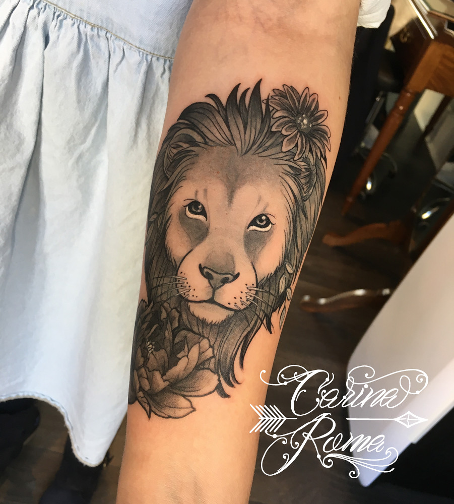 Neo Traditional Lion Tattoo - A Photo On Flickriver 1000_x_901_jpg