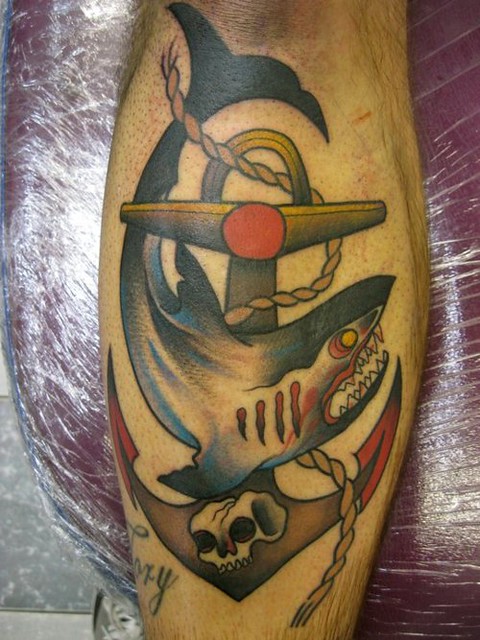 Beautiful Anchor Tattoo Ideas With Skull Face Shark 773 | Flickr