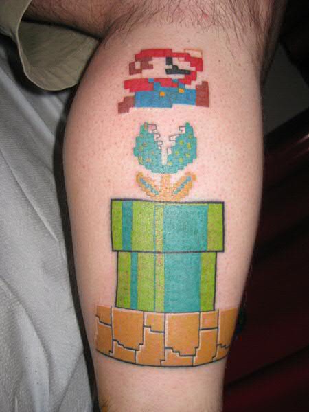 Mario Brothers Tattoo By Jon Poulson | Mario Brothers Tattoo… | Flickr 600_x_450_jpg