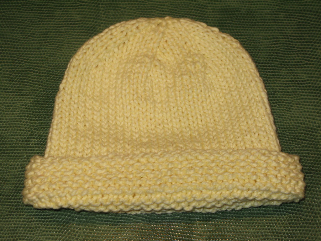 To fit any average sized. Basic Newborn Baby Hat With Garter Stitch Hat Majorknitter Flickr