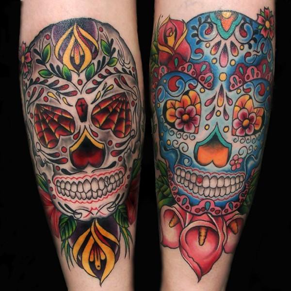 Sugar Skull Tattoos | Sugar Skull Tattoos, Back Of Her Calve… | Flickr 600_x_600_jpg