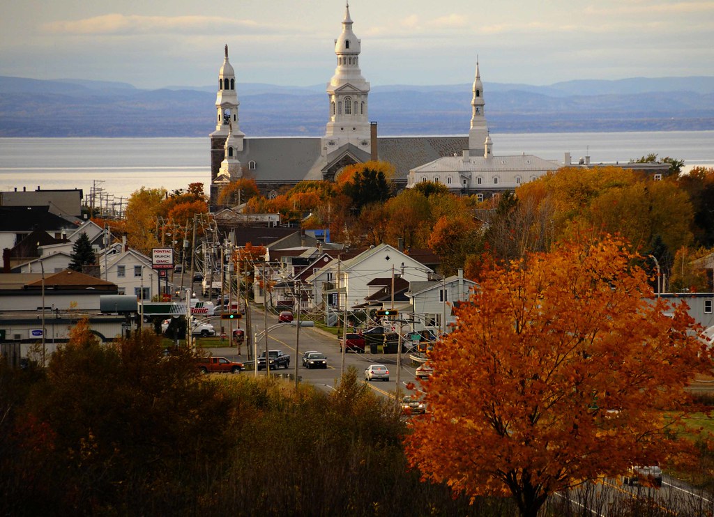 Maps are a terrific way to learn about geography. Trois-Pistoles, Canada - The Church & St Lawrence River | Flickr