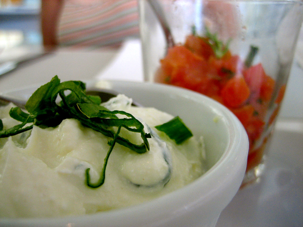 Tomato Relish And Herbed Cream Cheese Malba Museo De Art Flickr