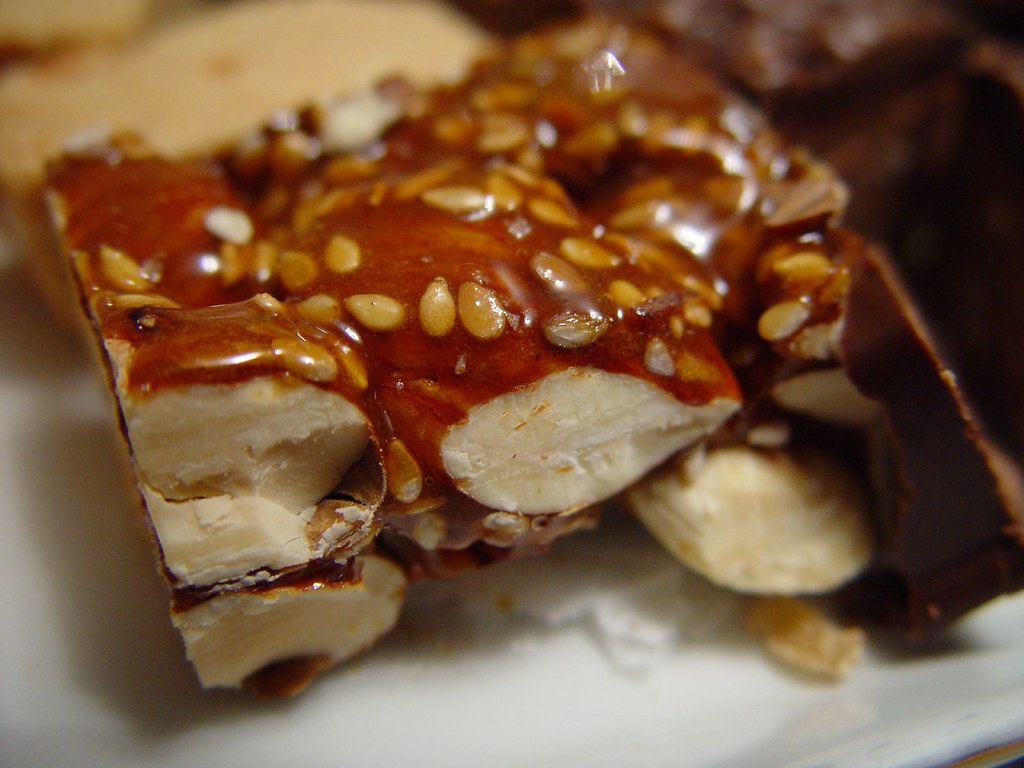 Mantecados are basically a baked mixture of toasted wheat flour, sugar, pork lard, cinnamon and roasted almonds. Spain Spanish Nougat Turron Typical Christmas Dessert Flickr