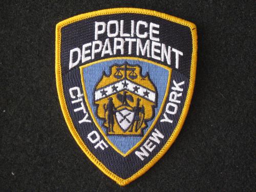 Smiling female and male police officers. New York City Police Department The N Y P D Patch Was Ado Flickr