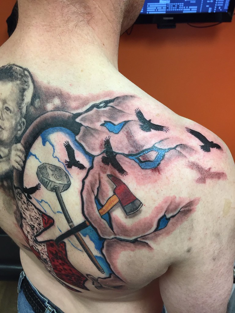 Portrait With Firefighter Axe, War Hammer, And Firefighte… | Flickr 1024_x_768_jpg