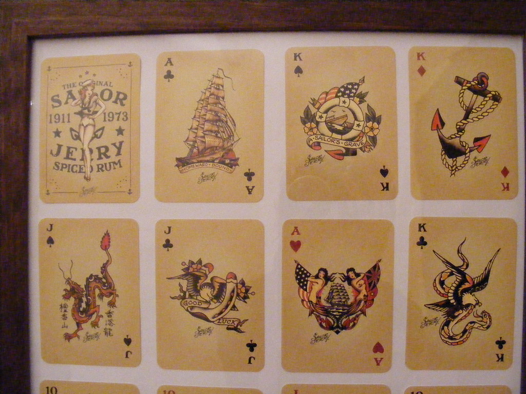 Sailor Jerry Tattoo Playing Cards | Close-Up. This Is A More… | Flickr 768_x_1024_jpg