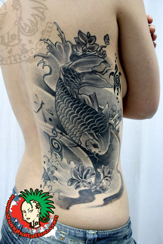 Black And Grey Koi Tattoo | Shanghai Tattoo | Flickr 500_x_333_jpg