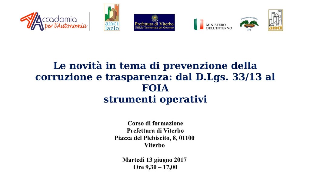 Corso Di Formazione Su Prevenzione, Corruzione E Trasparen… | Flickr 589_x_1023_jpg