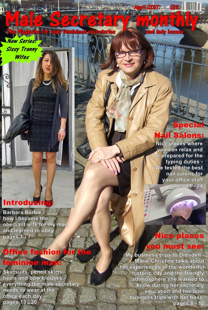 Dominant boss & secretary interact, again. Male Secretary April 2017 A Newly Made Caption Magazine Co Flickr