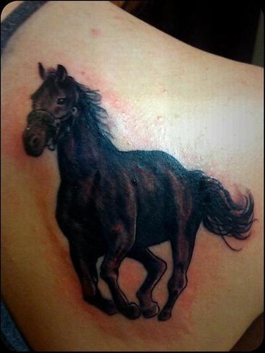 Black Ink Running Horse Tattoo Ideas Ideas On Back | Flickr 500_x_376_jpg