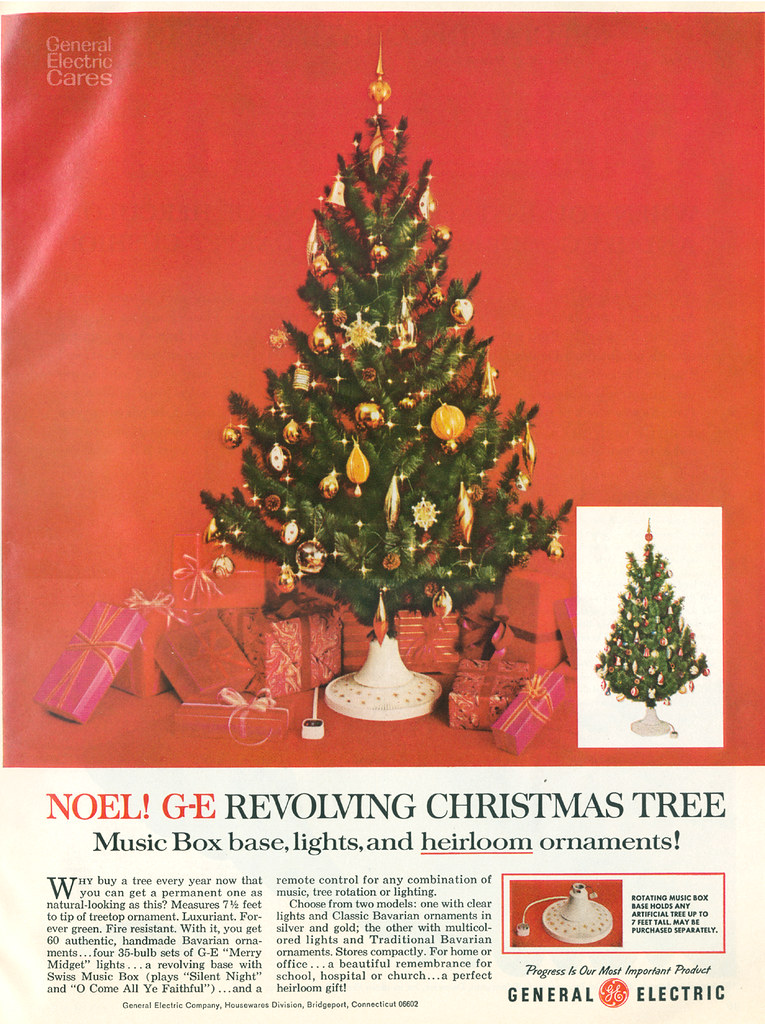 In addition, many people use trees for landscaping, so it's beneficial to know what species to look for wh. Ge Revolving Christmas Tree Ad 1966 What A Blast From The Flickr