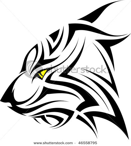 Stock-Vector-Tiger-Tribal-Tattoo-46558795 | Animortal- Theimortal Animejunkie | Flickr 470_x_421_jpg