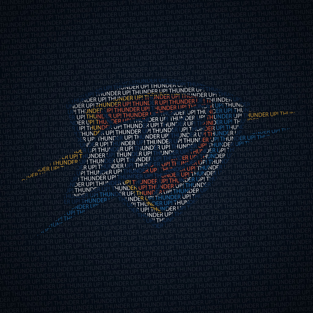 Afraid if you try you'll end up more papered than the walls? Okc Thunder Up Ipad Wallpaper 2048x2048 Wallpaper For The Flickr