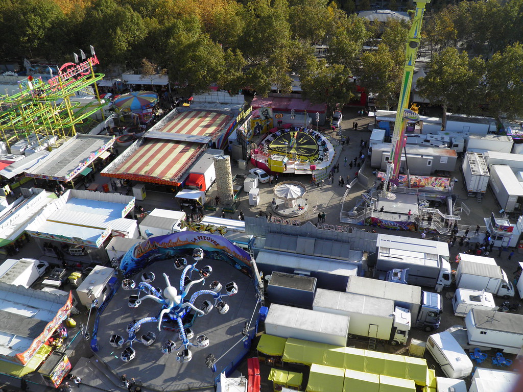 Foire Aux Plaisirs Vue De La Roue Bordeaux Quinconces Flickr