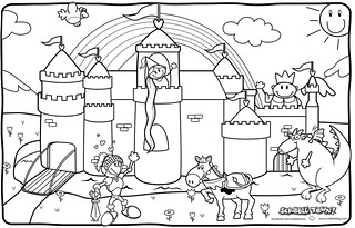 The original format for whitepages was a p. Princess And Knight Coloring Page Scribble Town Flickr