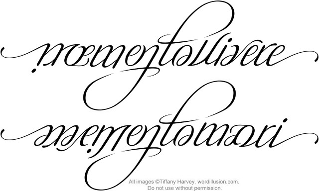 Memento Vivere" & "Memento Mori" Ambigram, V.1 | A Custom A… | Flickr 384_x_640_jpg