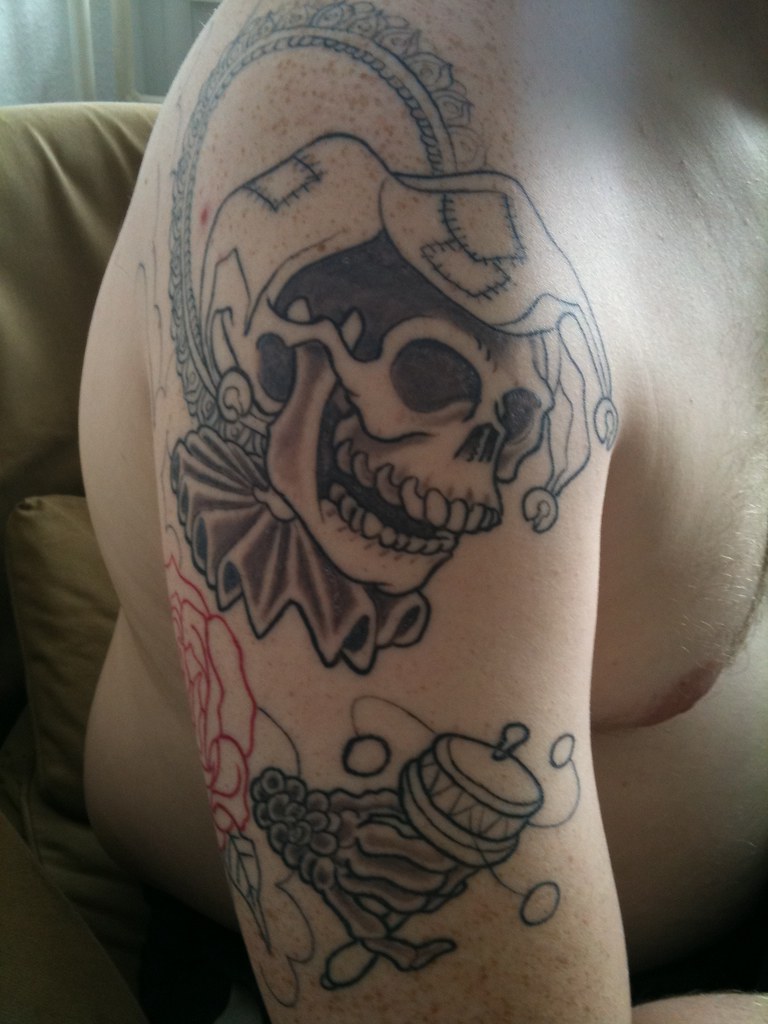 Harlekin Skull Tattoo, First Session. | Jeckylll | Flickr 1024_x_768_jpg