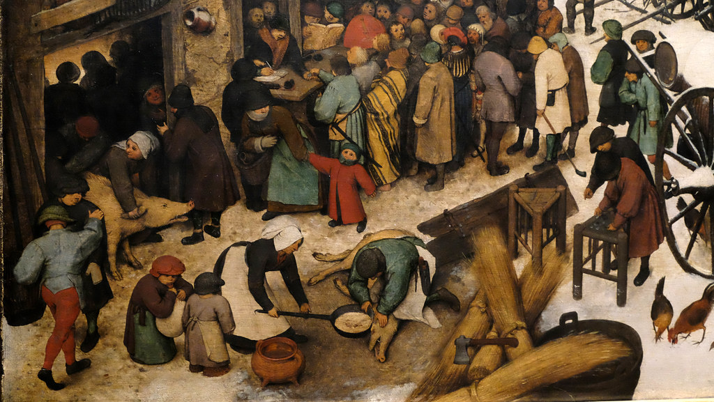 Polvorones were likely created during the 16th century in andalusia, antequera, or este. Pieter Bruegel I | Le dénombrement de Bethléem, 1566 | Flickr