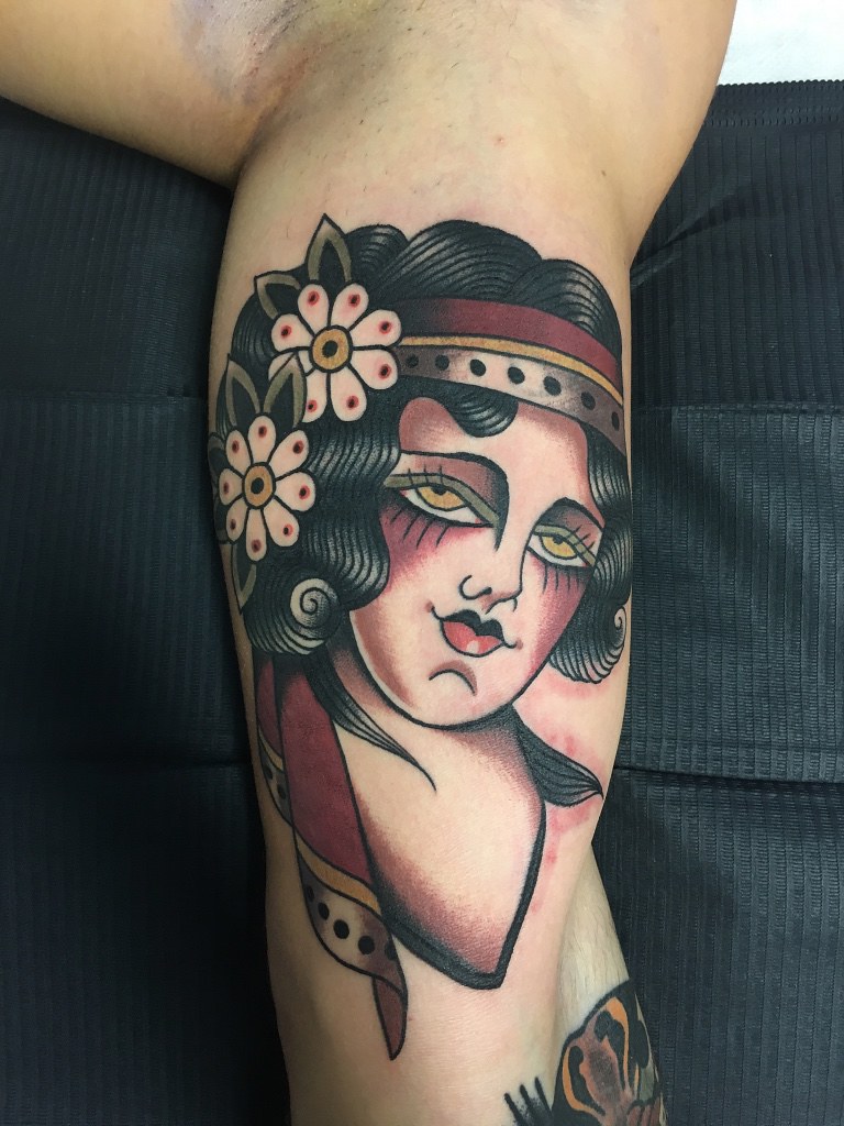 Lady Tattoo By Dap At Skingdom Tattoo | Volto Di Donna Tatua… | Flickr 1024_x_768_jpg