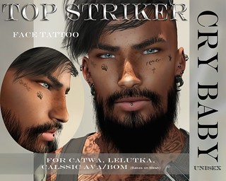 Top Striker - Cry Baby | Cool Unisex Face Tattoo Incl. Bom M… | Flickr 256_x_320_jpg