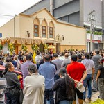 Procesión de Corpus Christi, promovida por la parroquia de Nuestra Señora de Guadalupe, sector de la capilla de los Heraldos. Ciudad de Guatemala. Junio 7 de 2026