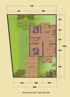 Denah rumah sederhana, kini banyak diminati oleh sebagian besar masyarakat. Denah Rumah Minimalis Type 45166 Halaman Luas Wahyu J Riborn Flickr