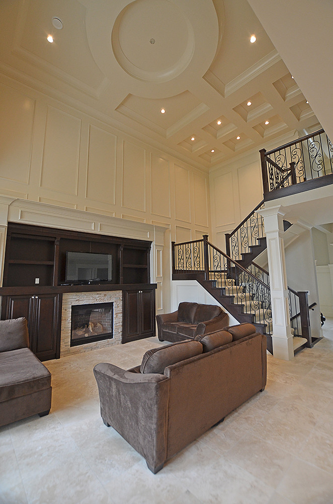 Many of the mineral fiber 24. Livingroom Vaulted Coffered Ceiling Design Coffered Ceili Flickr