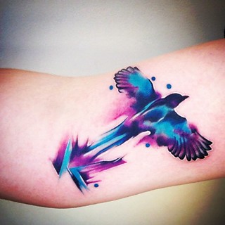 Awesome Watercolor! Dopeness By @Yintattooer Artists/Model… | Flickr 320_x_320_jpg