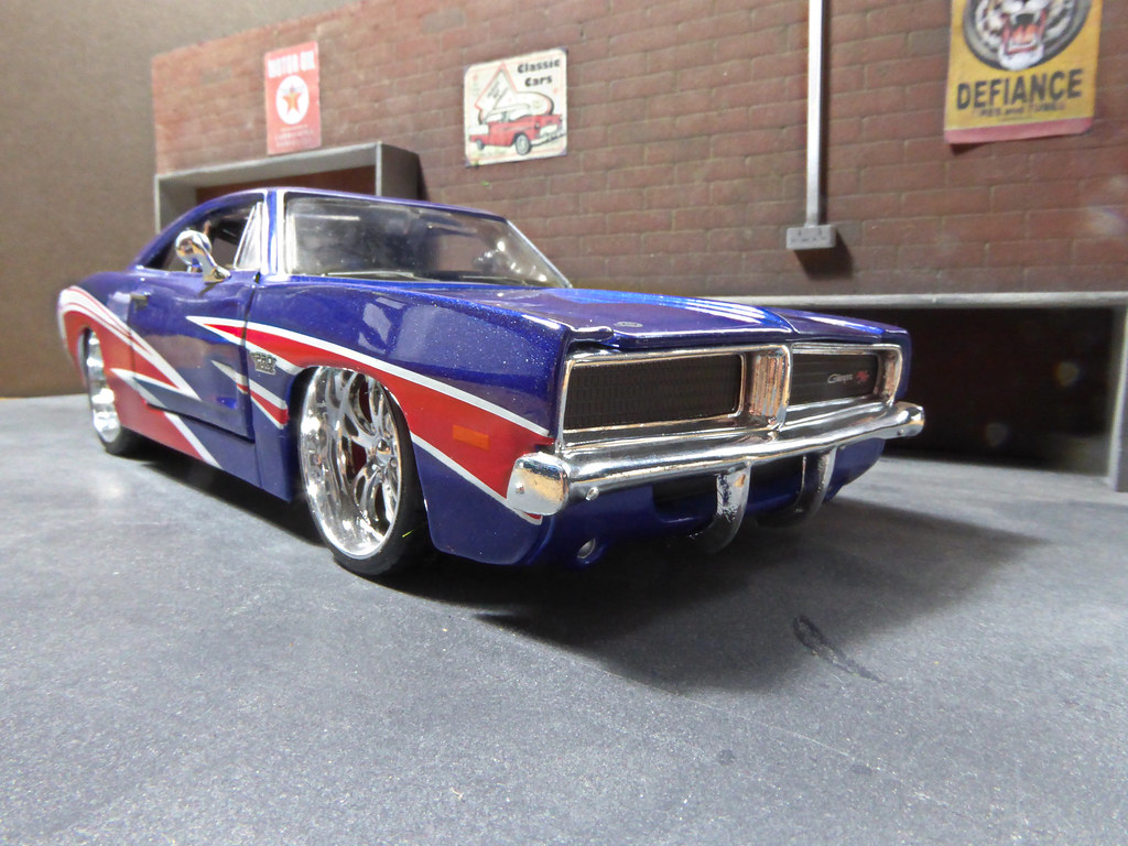 1969 Dodge Charger Rt Custom Posed In The Garage After A Flickr