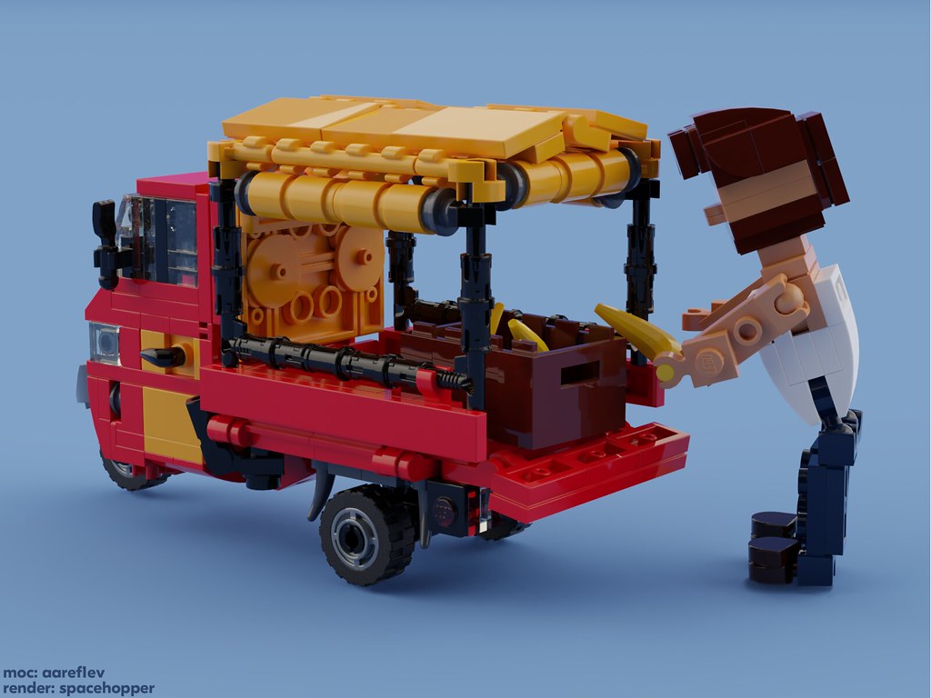 07 Piaggio Ape Classic Remake Of My First Moc Flickr