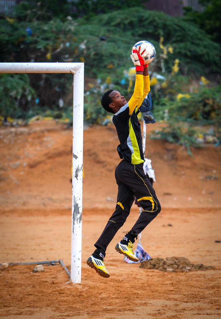 Barcelona's calibre of players alongside their brand of football makes them one of the most supported clubs in the world at large and . 2012_01_14_Football_Training g | A goalkeeper of Elman FC trâ¦ | Flickr