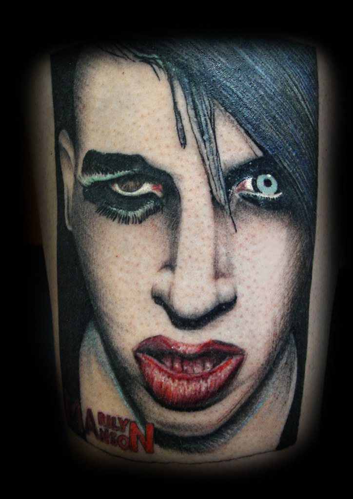 Marilyn Manson Tattoo By Ray Tutty | Tattoo Studio | Flickr