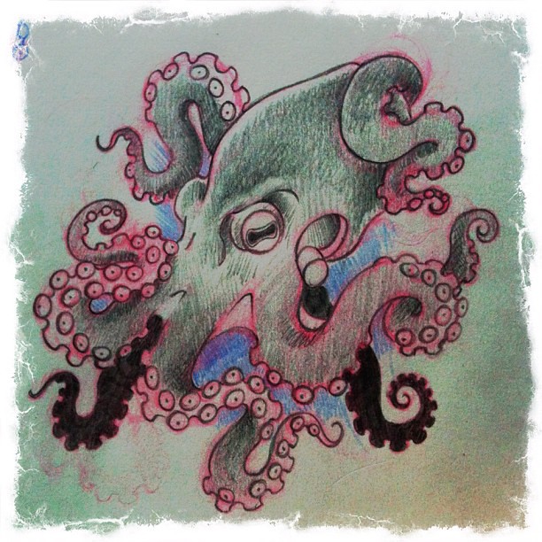 Octopus. #Tattoo #Tattoos #Sketch #Drawing #Doodles #Art #… | Flickr 612_x_612_jpg