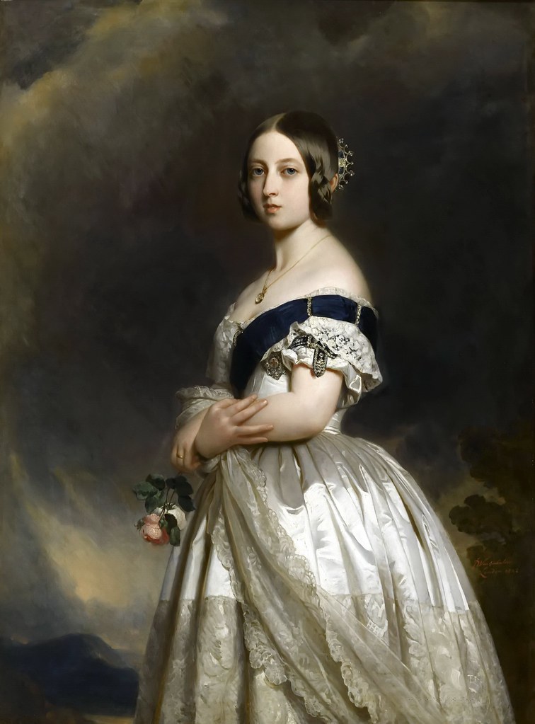 Ceiling painting in one of the rooms of the royal chateau versailles on may 30, 2015 at the palace of versailles near . Franz Xavier Winterhalter - The Young Queen Victoria in 18