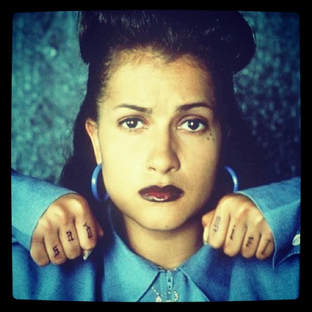 This is one of the many reasons why the three dots are kept so close together. Angel Aviles - La Sad Girl - "Mi Vida Loca" #sadgirl #mivi