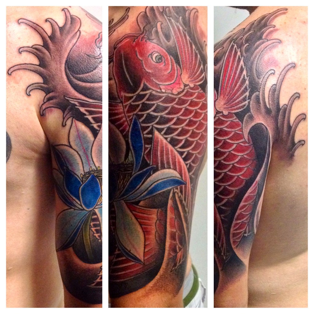 Koi Irezumi | Custom Japanese Koi With Lotus. Www.kurtdeetje… | Flickr 1024_x_1024_jpg