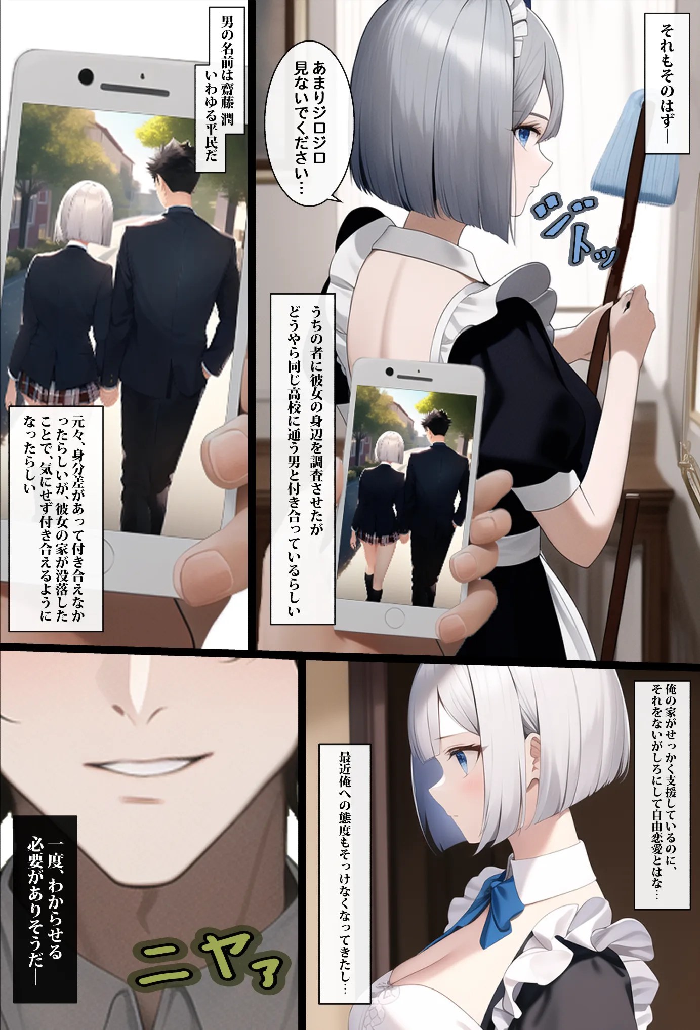 kyonyuu meido ni biyaku wo noma sete onanii wo tousatsu !go shujinsama ni choukyou sareruw