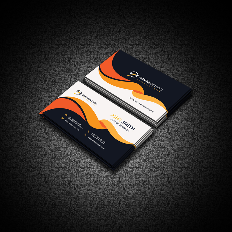 Free folder, letterhead & business card mockup template. Professional Business Card Mockup Free