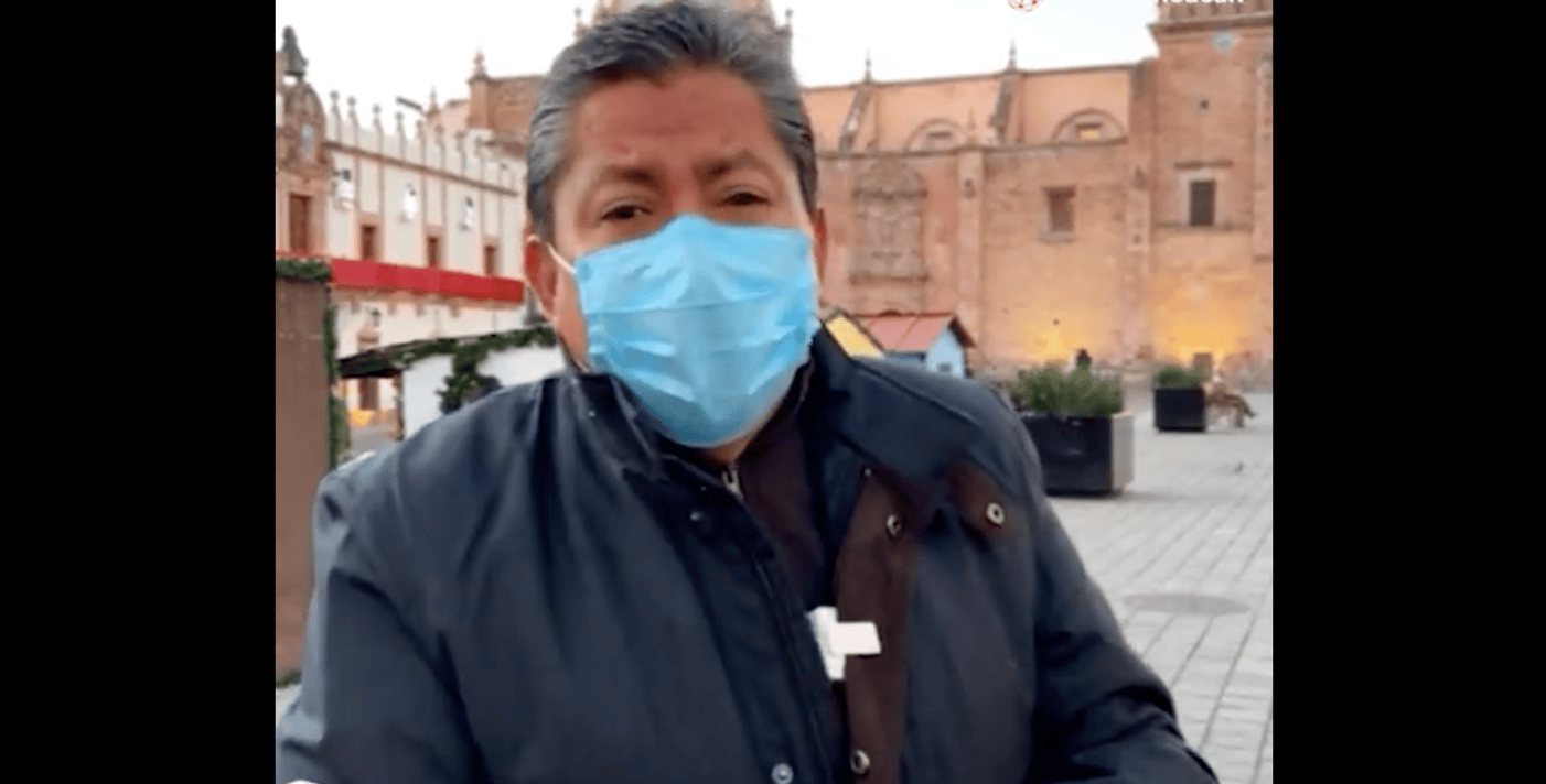 #Video "Hay que encomendarnos a Dios", David Monreal reacciona a actos de violencia en Zacatecas. Foto tomada de video
