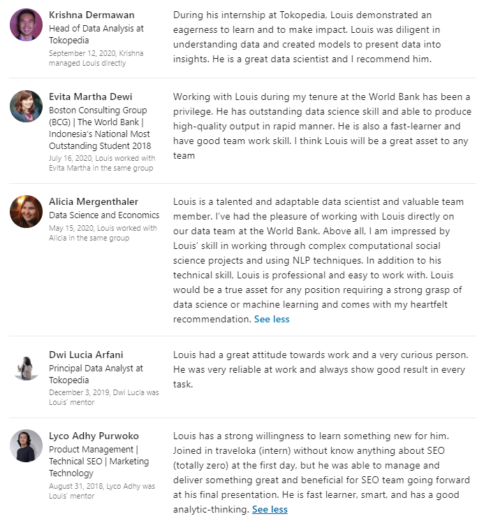 She joined the diabetes and . Louis Owen Data Scientist