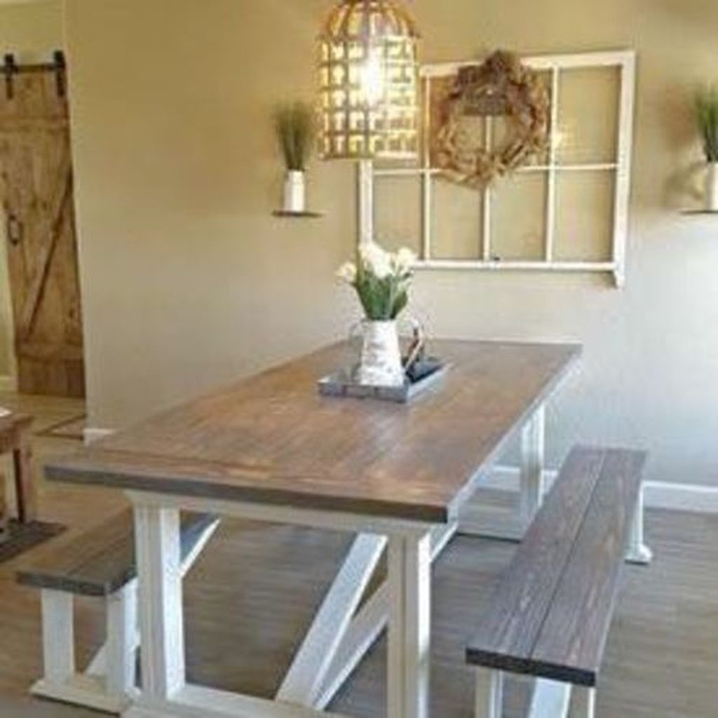Rustic Farmhouse Table Ideas To Use In The Decor 21