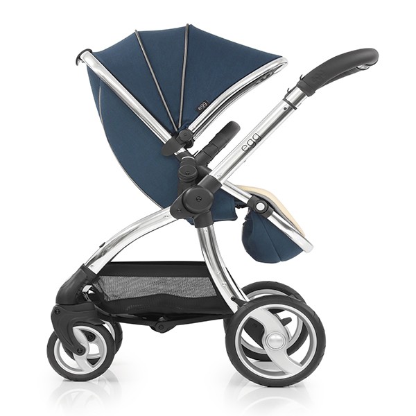 egg pram navy blue