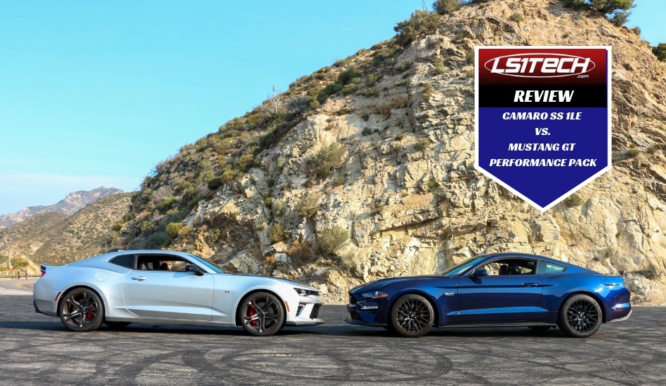 Chevrolet Chevy Camaro SS 1LE vs. Ford Mustang GT Performance Pack Comparison Review 2018 2019 Muscle Cars Sports Cars America American LS1tech.com Jake Stumph