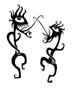 Navy Blue Happy Monday Typography Cowboy Texture Calligraphy