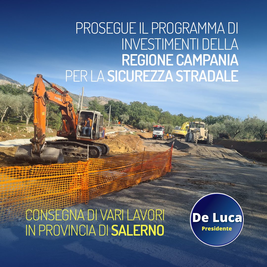 Prosegue Il Programma Di Investimenti Della Regione Campania Per La Sicurezza Stradale, Consegna Di Vari Lavori In Provincia Di Salerno - Luca Cascone 1080_x_1080_jpg