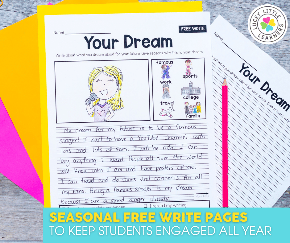 5 innovative ways to teach second grade writing · 1. No Prep 2nd Grade Writing Prompts Lucky Little Learners