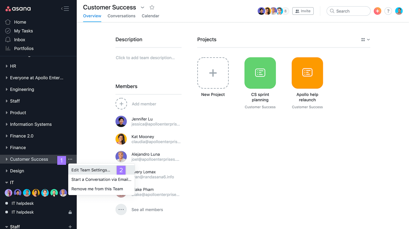 Team Basics Create Join And Manage Teams Product Guide Asana