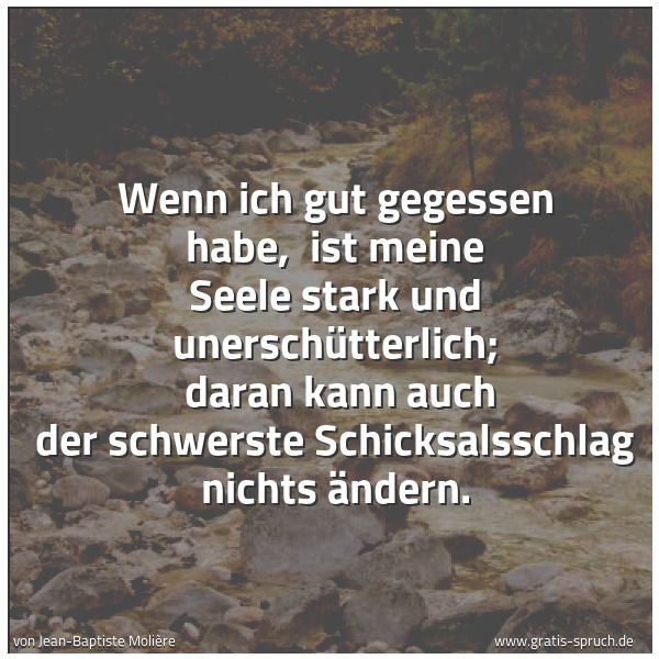 Spruch Wenn Ich Gut Gegessen Habe Ist Meine Und Weitere Spruche Zitate Und Weisheiten Gratis Spruch De